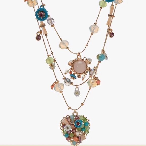 🩵 Betsey Johnson stunning 3 piece necklace set. Earrings, bracelet & necklace🩵 - Picture 1 of 8